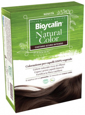 BIOSCALIN NATURAL COLOR CASTANO SCURO INTENSO 70 G - Angeli Pharm