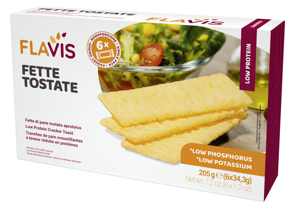 FLAVIS FETTE TOSTATE APROTEICHE 6 PORZIONI DA 34,3 G - Angeli Pharm
