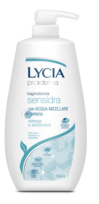 LYCIA PRODERMA BAGNODOCCIA SENSIDRA 750 ML - Angeli Pharm