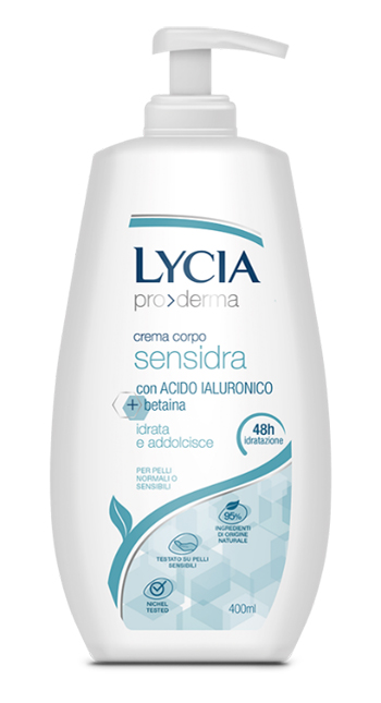 LYCIA PRODERMA CREMA CORPO SENSIDRA 400 ML - Angeli Pharm