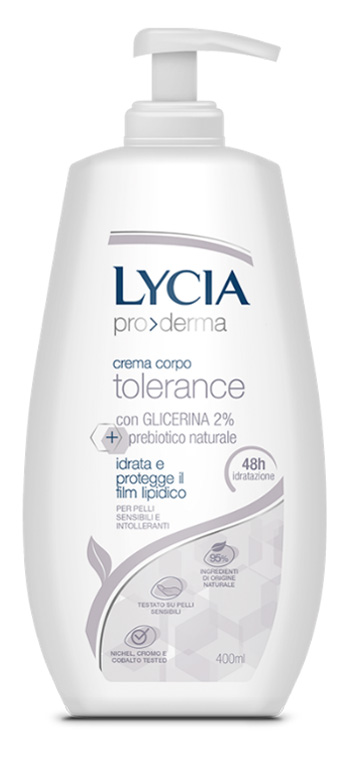 LYCIA PRODERMA CREMA CORPO TOLERANCE 400 ML - Angeli Pharm