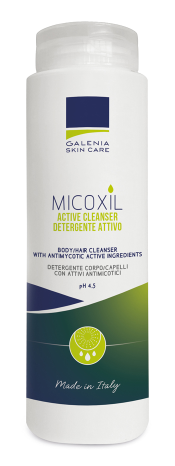 MICOXIL ACTIVE CLEANSER DETERGENTE PER CORPO E CAPELLI PH 4,5 250 ML - Angeli Pharm