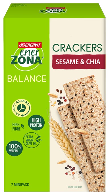 ENERZONA CRACKERS SESAME & CHIA 25 G - Angeli Pharm