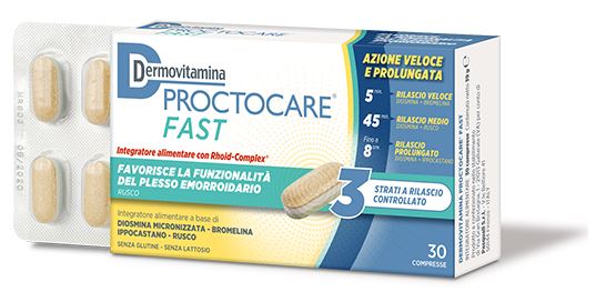 DERMOVITAMINA PROCTOCARE FAST 30 COMPRESSE - Angeli Pharm