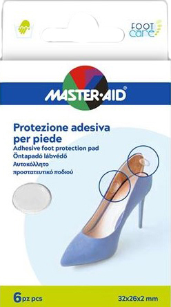 PROTEZIONE ADESIVA MASTER-AID FOOTCARE TRASPARENTE MIX 6 PEZZI A5 - Angeli Pharm