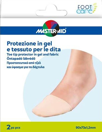 PROTEZIONE IN GEL E TESSUTO MASTER-AID FOOTCARE PUNTA DEI PIEDI 2 PEZZI C16 - Angeli Pharm