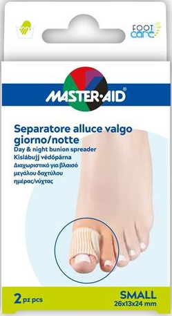 DIVARICATORE ALLUCE GIORNO/NOTTE MASTER-AID FOOTCARE SMALL 2 PEZZI D11 - Angeli Pharm