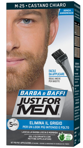 JUST FOR MEN BARBA & BAFFI M25 CASTANO CHIARO 51 G - Angeli Pharm