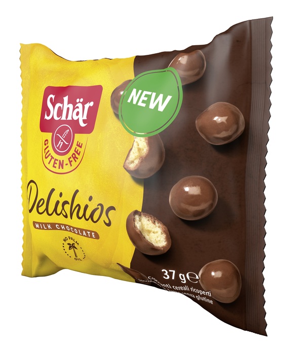 SCHAR DELISHIOS CEREALI RICOPERTI CON CIOCCOLATO AL LATTE 37 G - Angeli Pharm