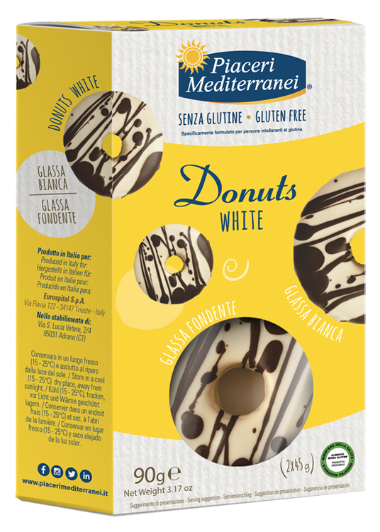 PIACERI MEDITERRANEI DONUTS WHITE 90 G - Angeli Pharm