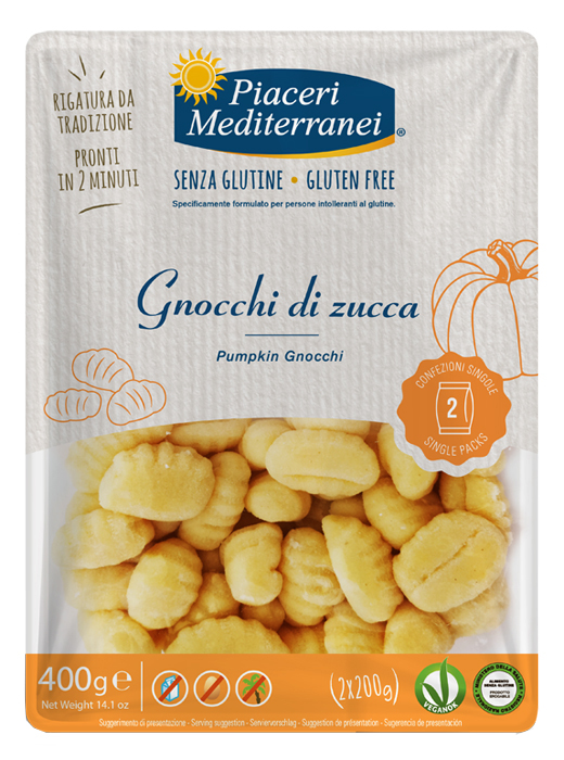 PIACERI MEDITERRANEI GNOCCHI DI ZUCCA 400 G - Angeli Pharm