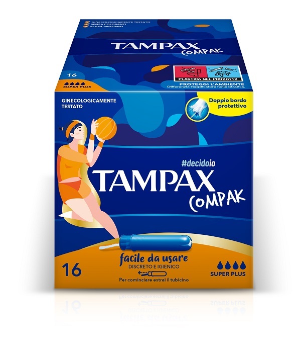 TAMPAX COMPAK ASSORBENTE INTERNO SUPER PLUS 16 PEZZI - Angeli Pharm