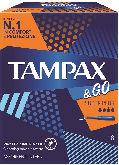 TAMPAX &GO ASSORBENTE INTERNO SUPER PLUS 18 PEZZI - Angeli Pharm