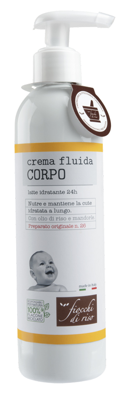 FIOCCHI DI RISO CREMA FLUIDA CORPO IDRATANTE 240 ML - Angeli Pharm