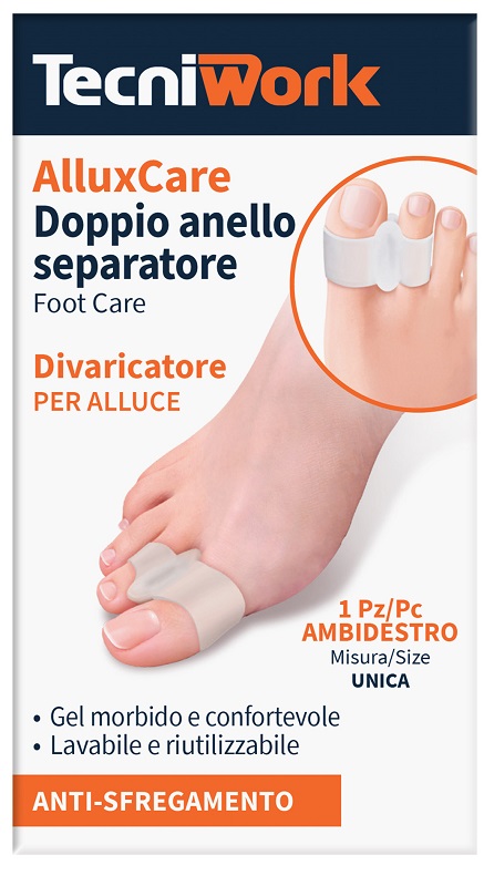 ALLUX CARE SEPARATORE E DIVARICATORE PER ALLUCE A DOPPIO ANELLO - Angeli Pharm