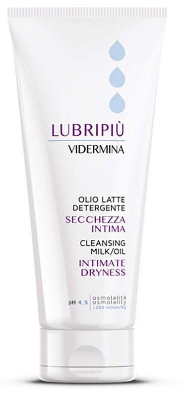 VIDERMINA LUBRIPIU' OLIO LATTE DETERGENTE SECCHEZZA INTIMA 200 ML - Angeli Pharm