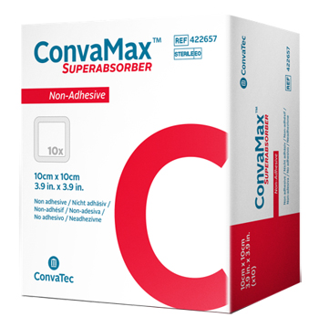 MEDICAZIONE AVANZATA CONVAMAX SUPERABSORBER NON-ADHESIVE 15X15 CM 10 PEZZI - Angeli Pharm