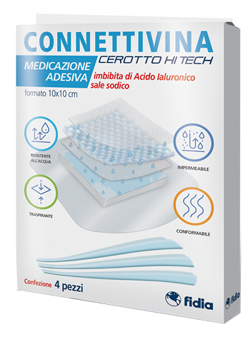 CEROTTO CONNETTIVINA HITECH 10 X 10 CM 4 PEZZI - Angeli Pharm