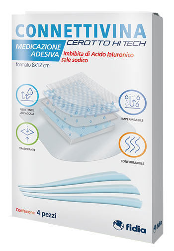 CEROTTO CONNETTIVINA HITECH 8 X 12 CM 4 PEZZI - Angeli Pharm