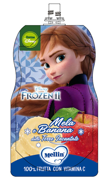 POUCH DISNEY FROZEN MELA BANANA 110 G - Angeli Pharm