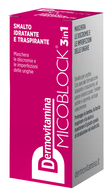 DERMOVITAMINA MICOBLOCK 3 IN 1 SMALTO IDRATANTE E TRASPIRANTE FUCSIA 5 ML - Angeli Pharm