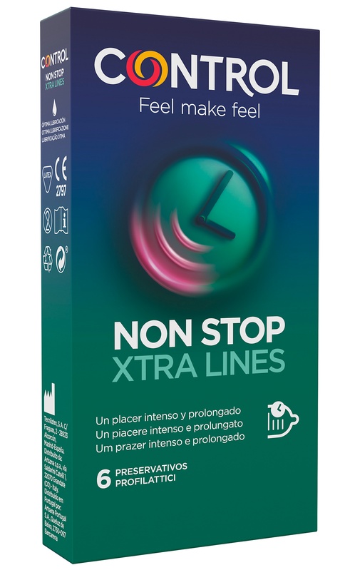 CONTROL NON STOP XTRA LINES 6 PEZZI - Angeli Pharm