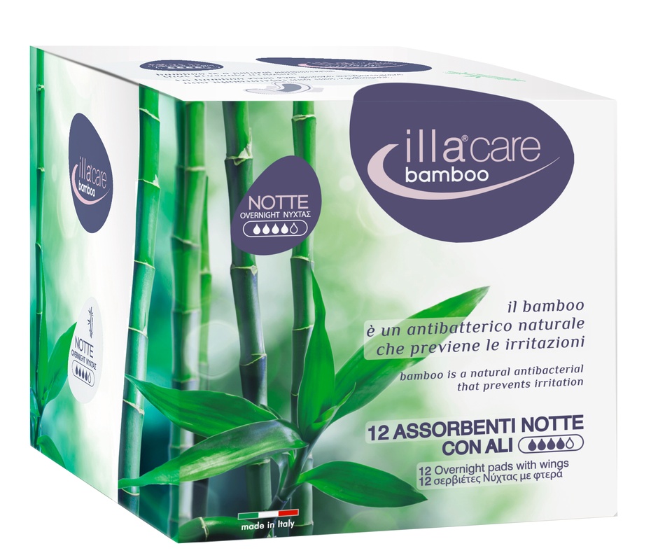 ILLA CARE BAMBOO ASSORBENTE NOTTE 12 PEZZI - Angeli Pharm