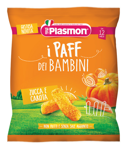 PLASMON DRY SNACK PAFF ZUCCA CAROTE 15 G - Angeli Pharm