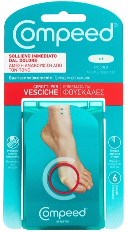 COMPEED CEROTTI PER VESCICHE PICCOLO 6 PEZZI - Angeli Pharm