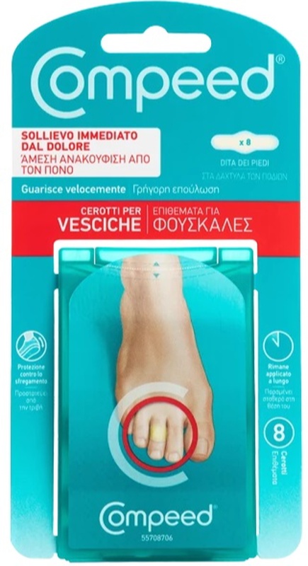 COMPEED CEROTTI PER VESCICHE DITA PIEDI 8 PEZZI CARTON - Angeli Pharm