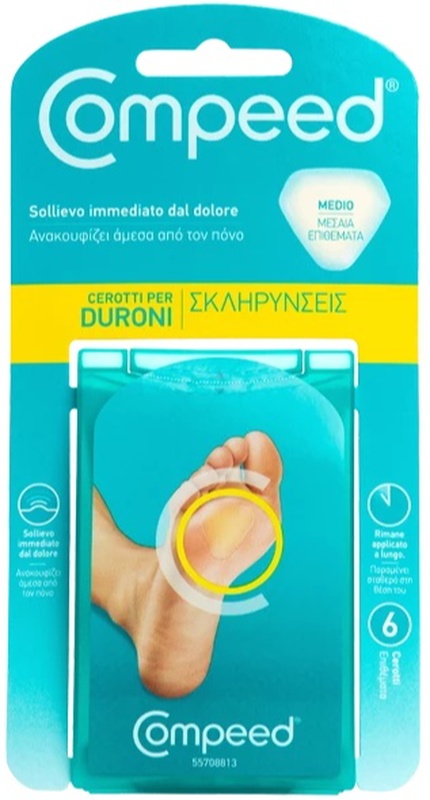 COMPEED CEROTTI PER DURONI MEDIO 6 PEZZI - Angeli Pharm