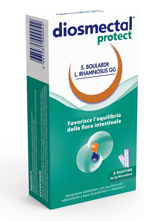 DIOSMECTAL PROTECT 8 BUSTINE OROSOLUBILI 2 G - Angeli Pharm