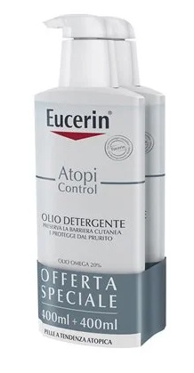 EUCERIN BIPACCO ATOPI OLIO DETERGENTE 400 ML + 400 ML - Angeli Pharm