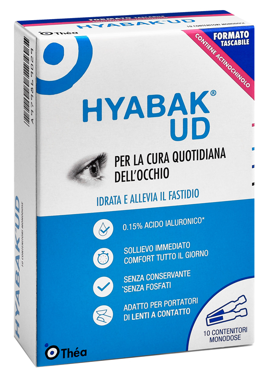 HYABAK UD SOSTITUTO LACRIMALE 10 MONODOSI 4 G - Angeli Pharm