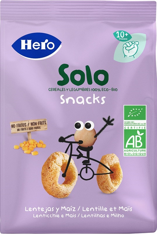HERO SOLO SNACK LENTICCHIE MAIS 100% BIO 50 G - Angeli Pharm