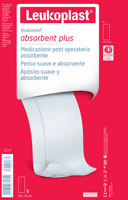 LEUKOMED MEDICAZIONE POST-OPERATORIA IN TESSUTO NON TESSUTO 10 X 25 CM - Angeli Pharm