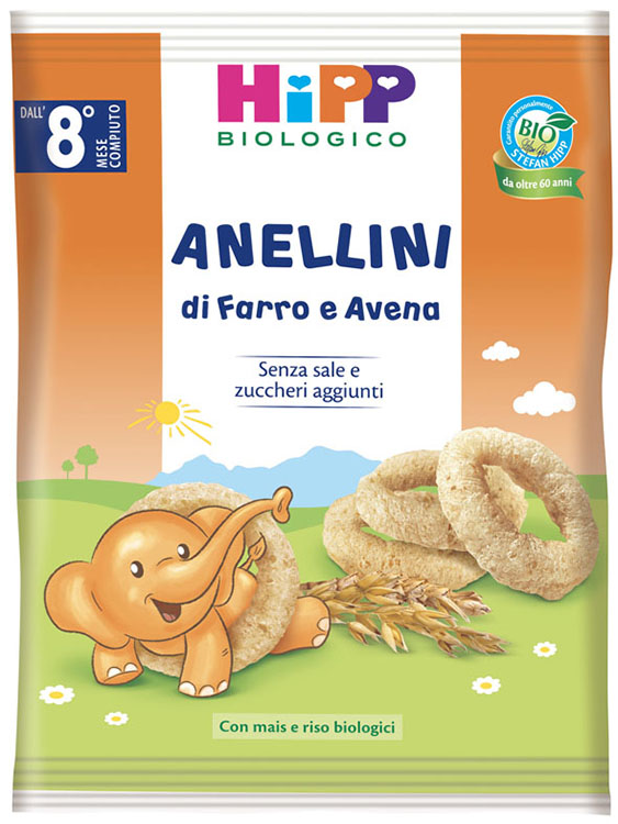 HIPP BIO ANELLINI FARRO AVENA 30 G - Angeli Pharm