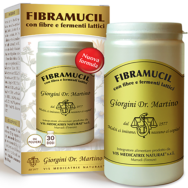 FIBRAMUCIL CON FIBRE E FERMENTI LATTICI POLVERE 120 G - Angeli Pharm