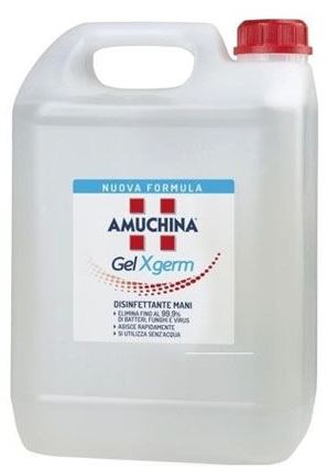 AMUCHINA GEL X-GERM DISINFETTANTE MANI 5 LITRI - Angeli Pharm