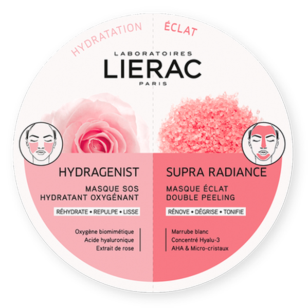 LIERAC MONO MASK HYDRA + SUPRA RADIANCE 2 X 6 ML - Angeli Pharm
