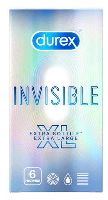 PROFILATTICO DUREX INVISIBLE XL 6 PEZZI - Angeli Pharm