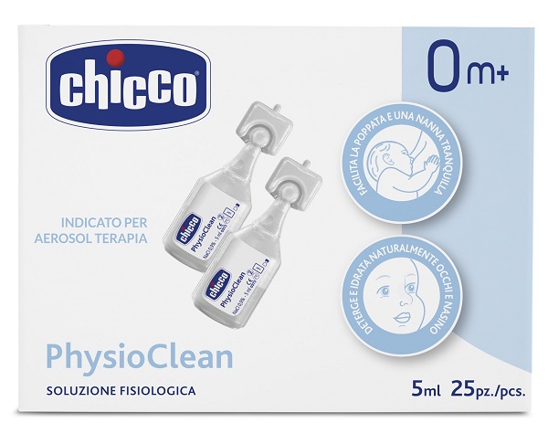 CHICCO SOLUZIONE PHYSIOCLEAN 5 ML 25 PEZZI - Angeli Pharm
