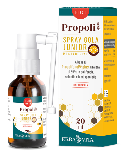PROPOLI EVSP SPRAY GOLA JUNIOR GUSTO FRAGOLA 20 ML - Angeli Pharm