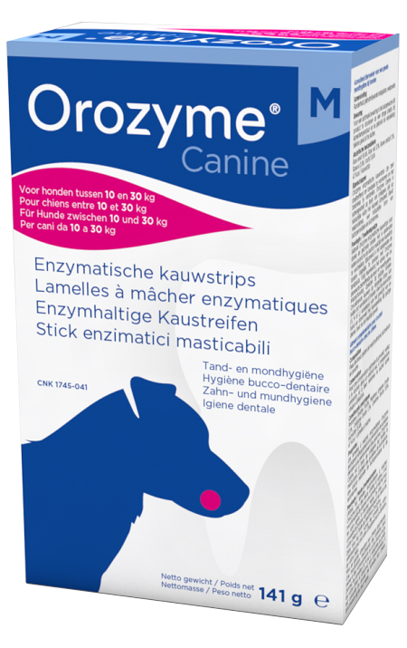 OROZYME CANINE STRISCE ENZIMATICHE MASTICABILI PER CANI DI TAGLIA MEDIA - Angeli Pharm