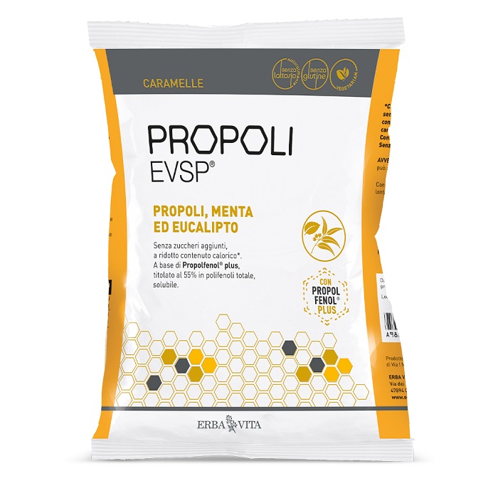 PROPOLI EVSP CARAMELLE PROPOLI MENTA EUCALIPTO 65 G - Angeli Pharm