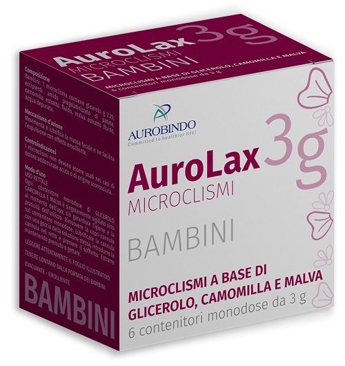 MICROCLISMI PER BAMBINI AUROLAX 6 CONTENITORI 3 G - Angeli Pharm