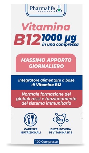 VITAMINA B12 100 COMPRESSE VITACURVEG - Angeli Pharm