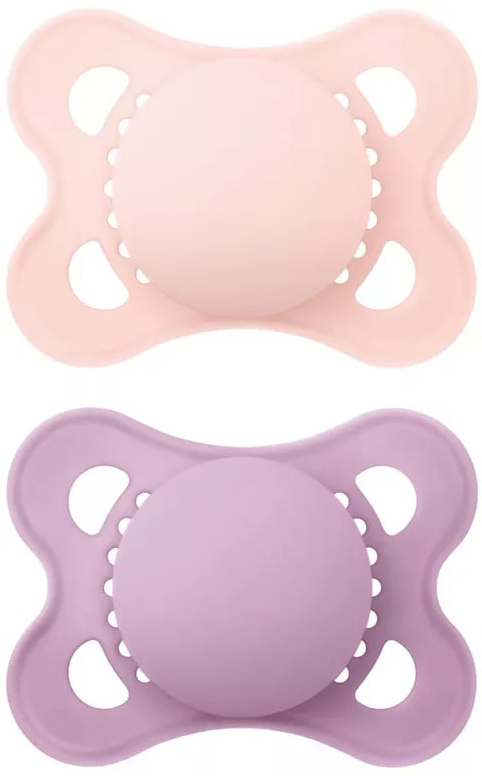 MAM SUCCHIETTO ORIGINAL 2-6 MESI SILICONE FEMMINA 2 PEZZI - Angeli Pharm