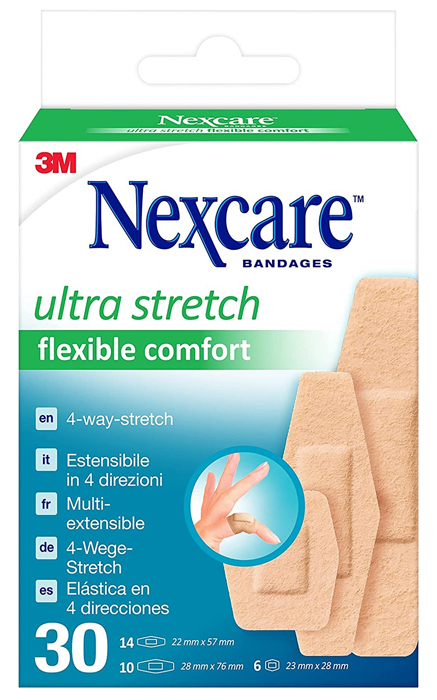 CEROTTO PREPARATO NEXCARE COMFORT 360 GRADI N1130ASD04 ASSORTITI 3 MISURE 14 CEROTTI 22X57MM + 6 CEROTTI 23X28MM + 10 CEROTTI 28X76MM - Angeli Pharm