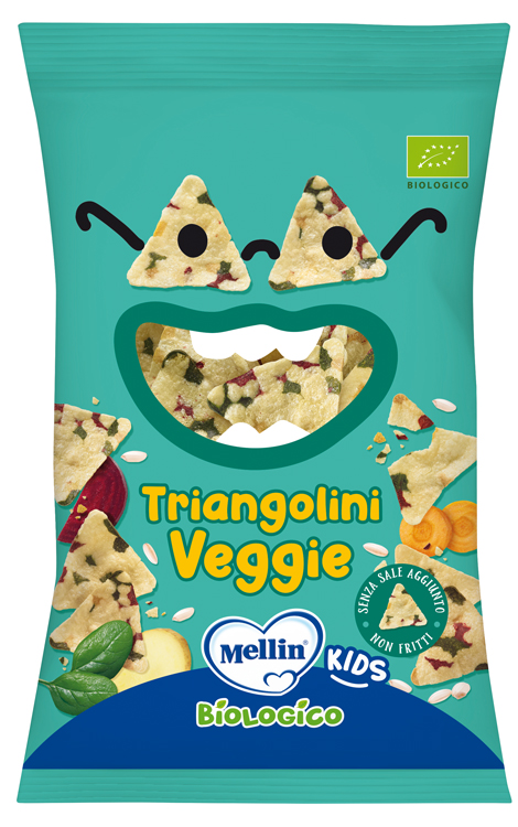 MELLIN SNACK BIO TRIANGOLINI VEGGIE 30 G - Angeli Pharm